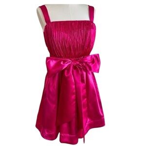 Anthropologie Maeve Hot Pink Party Mini Dress- NWT